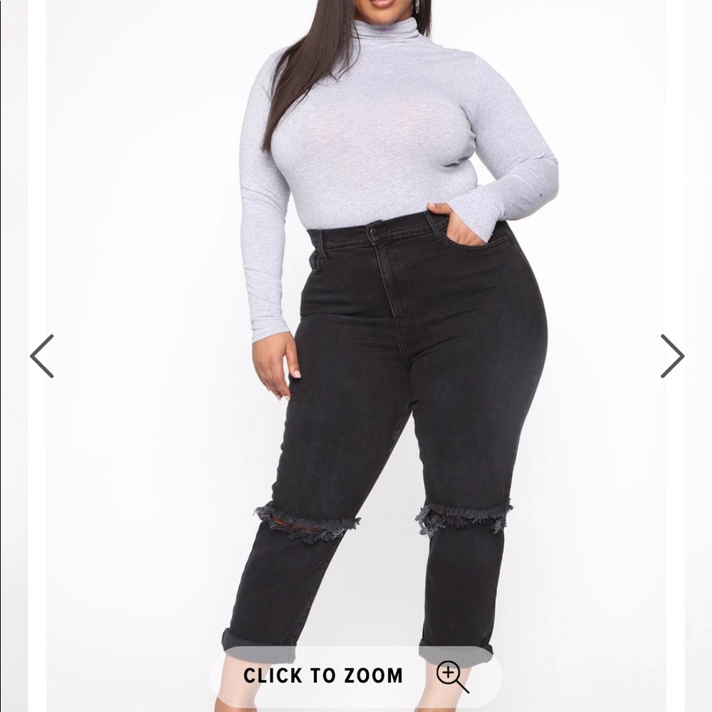 NWT Fashion Nova walk this way boyfriend jeans 1x